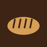 Contreras Family Bakery logo: a golden scored loaf of bread on a brown rounded square