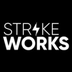 Strikeworks Studio logo: a white lightning bolt between the words Strike and Works on a black square background
